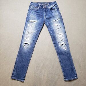 Abercrombie & Fitch Distressed Slim Jeans Next Level Stretch